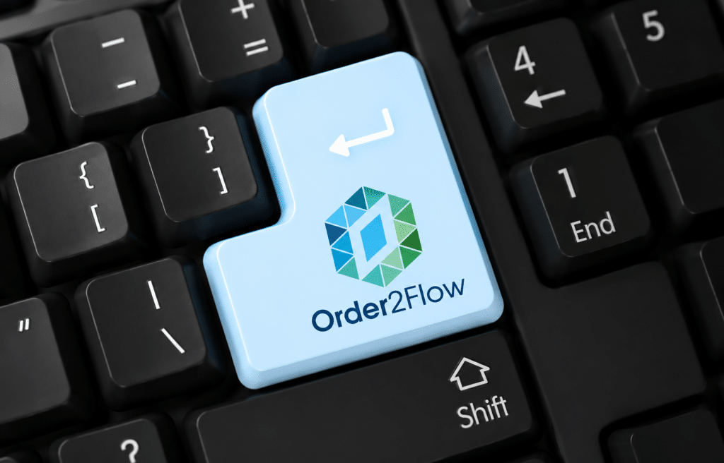 Order2Flow-toets op toetsenbord
