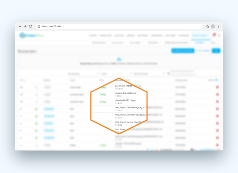 Order2Flow - File management