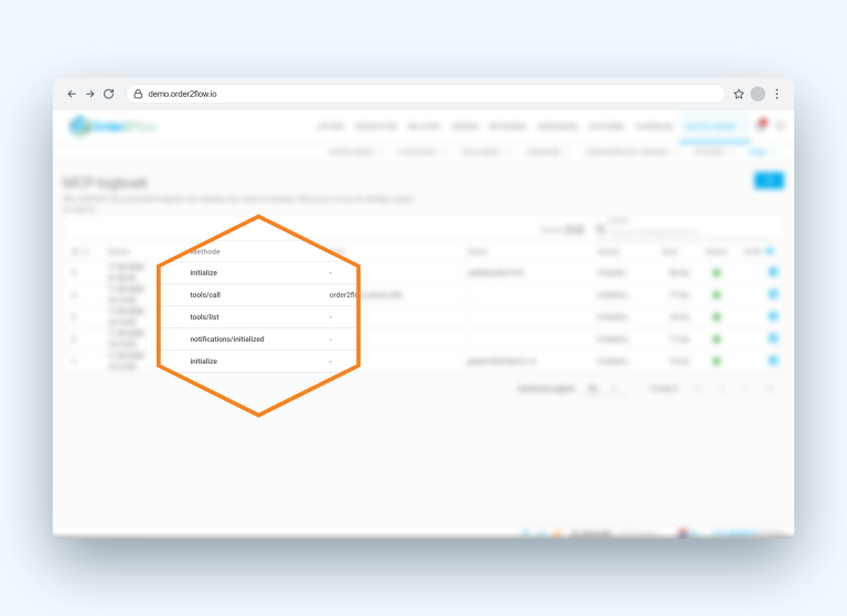 Order2Flow - MCP-server