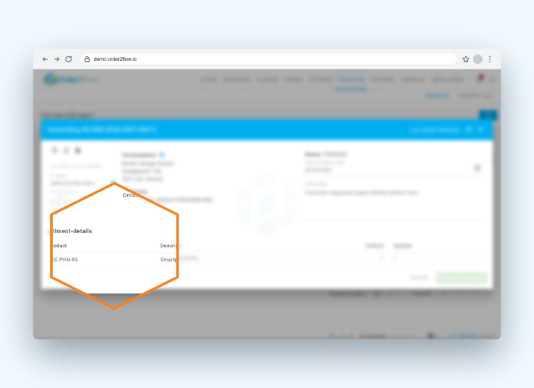 Order2Flow - Pakbon scanner